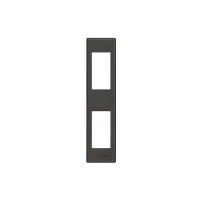 Рамка 1+1-м LivingLight верт. антрацит Leg BTC
