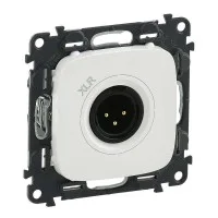 Аудиорозетка Valena Allure с 3-контактной вилкой XLR с лицевой панелью бел. Leg