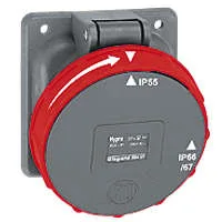 Розетка Hypra 125А 400В 3K+3 IP67 Leg