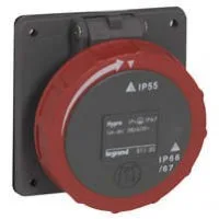 Розетка модульная Hypra 32А 400В 4K+3 IP67 Leg
