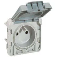 Розетка СП Plexo 2К+3 франц. станд. авт. защ. крышка Leg
