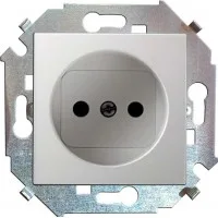Механизм розетки 1-м СП Simon15 16А IP20 250В без заземл. винт. клеммы бел. Simon 1591431-030