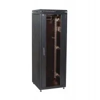Шкаф сетевой 19 дюйм LINEA N 47U 600х800мм стекл. передн. дверь черн. ITK