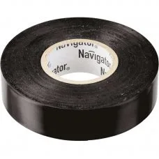 Изолента ПВХ 19мм (рул.20м) черн. NIT-A19-20/BL Navigator