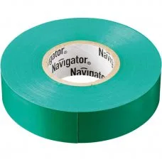 Изолента ПВХ 19мм (рул.20м) зел. NIT-A19-20/G Navigator