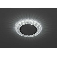 Светильник DK LD22 SL/WH GX53 точечный; декор со светодиодной подсветкой прозр. ЭРА Б0029625