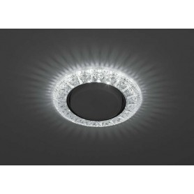 Светильник DK LD22 SL/WH GX53 точечный; декор со светодиодной подсветкой прозр. ЭРА Б0029625