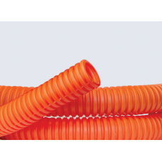 Труба гофрированная ПНД d32мм тяжелая с протяж. оранж. (уп.25м) DKC 71532
