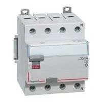 Выключатель дифференциального тока (УЗО) 4п 25А 500мА тип AC DX3 N справа Leg