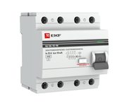 УЗО ВД-100 4P 40А 30мА тип (А) эл-мех EKF PROxima