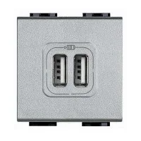 Разъем LL для зарядки 2хUSB алюм. Leg BTC