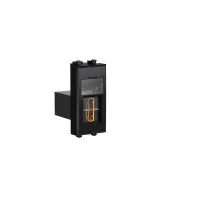 Розетка HDMI 1мод. Avanti Черный квадрат модульная тип А-А ДКС