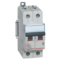 Выключатель автоматический модульный 2п B 20А 10кА/16кА DX3 Leg