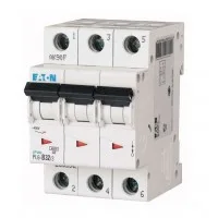 Выключатель автоматический модульный 3п C 32А 6кА PL6-C32/3 EATON
