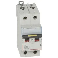 Выключатель автоматический модульный 2п C 25А 10кА/16кА DX3 DC Leg