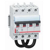 Выключатель автоматический модульный 2п B 10А DX3 DC Leg