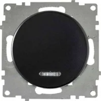 Механизм выключателя 1-кл. СП Florence 10А IP20 с подсветкой черн. OneKeyElectro