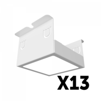 Комплект светильников Geniled Griliato Tetris x13 для ячейки 75x75/15 91Вт 3000К Опал