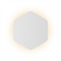 Eclipse Hexagon 225х200 h70 10Вт 3000К 90Ra Белый