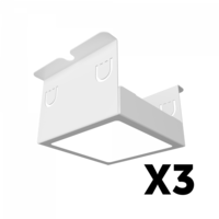 Комплект светильников Geniled Griliato Tetris x3 для ячейки 75x75/10 30Вт 4000К Опал