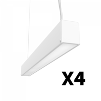 Комплект светодиодных светильников Geniled Line Basic x4 500x40x50 40Вт 4000К Опал