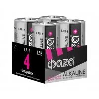 Элемент питания алкалиновый C/LR14 1.5В Alkaline Pack-4 (уп.4шт) ФАZА