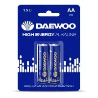 Элемент питания алкалиновый AA/LR6 1.5В High Energy Alkaline 2021 BL-2 (уп.2шт) DAEWOO