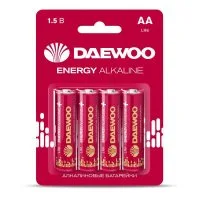 Элемент питания алкалиновый AA/LR6 1.5В Energy Alkaline 2021 BL-4 (уп.4шт) DAEWOO