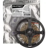 Лента светодиодная 80 941 OLS-2835CW60-4.8-IP20-12V (уп.5м) ОНЛАЙТ