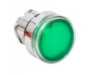Исполнительный механизм кнопки XB4 зеленый плоский возвратный без фиксации, с подсветкой