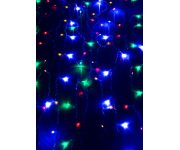 Гирлянда светодиодная Дождь 1.5х1.5м 144LED мультиколор 8 режимов 220В 1.5мм провод прозр. КОСМОС KOC_CUR-V106