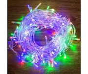 Гирлянда светодиодная универсальная 10м 100LED мультиколор с контроллером провод ПВХ прозр. Neon-Night 304-029