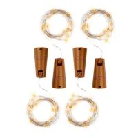 Гирлянда DC-G04-20YS4 пробки 20LED 3xAG13 (в компл.) желт. (уп.4шт) ФАZА