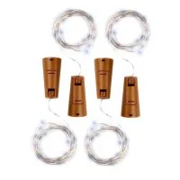 Гирлянда DC-G04-20WS4 пробки 20LED 3xAG13 (в компл.) бел. (уп.4шт) ФАZА