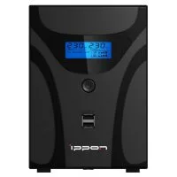 Источник бесперебойного питания Smart Power Pro II Euro 1200 720Вт 1200В.А черн. IPPON 1029740