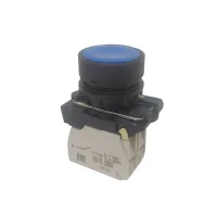 Кнопка КМЕ4122м-черный-2но+2нз-цилиндр-IP40 КЭАЗ