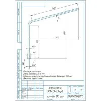 Кронштейн однорожковый Стандарт под UMECON 1.К1-1.5-1.5-ф2 D48мм гор. цинк