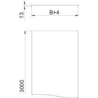 Крышка для лотка осн.100 L3000 сталь 0.75мм DRLU 100 FS оцинк. OBO