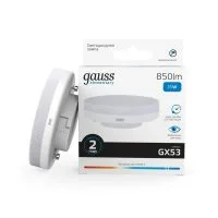 Лампа светодиодная Elementary 11Вт таблетка 6500К холод. бел. GX53 850лм GAUSS