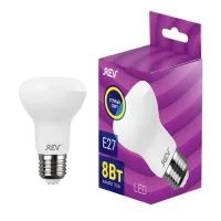Лампа светодиодная R63 8Вт 2700К тепл. бел. E27 600лм 180-240В REV 32336