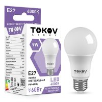 Лампа светодиодная 9Вт G45 4000К Е27 176-264В (TKL) TOKOV ELECTRIC TKL-G45-E27-9-4K
