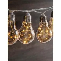 Гирлянда светодиодная Лампочка 40LED бел. на солнечной батарее аккумулятор AA NI-MH 600мА.ч КОСМОС KOC_SOL221