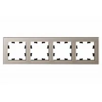 Рамка 4-м AtlasDesign Nature стекло шампань SchE ATN320504
