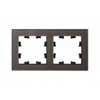 Рамка 2-м AtlasDesign Nature стекло мокко SchE ATN320602