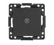 Стокгольм Механизм Розетки TV 1-местной 75Ом 5-862МГц винтовые клеммы черной EKF