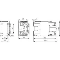 Контактор CTX-C для конд. Н.О.+Н.З 110А 230В Leg