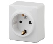 Розетка 1-м ОП Эра Эксперт 11-2203-01 16А IP20 250В 2P+E Schuko бел. Эра Б0020685