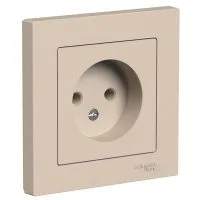 Розетка AtlasDesign 16А без заземл. в сборе песочн. SE