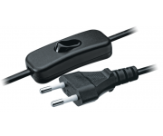 Шнур 61 720 NPS-FS-170-2х0.5-BL 1.7м с выкл. черн. Navigator