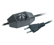 Шнур 61 603 NPS-FS02-170-2х0.5-BL 1.7м с диммир. выкл. черн. Navigator